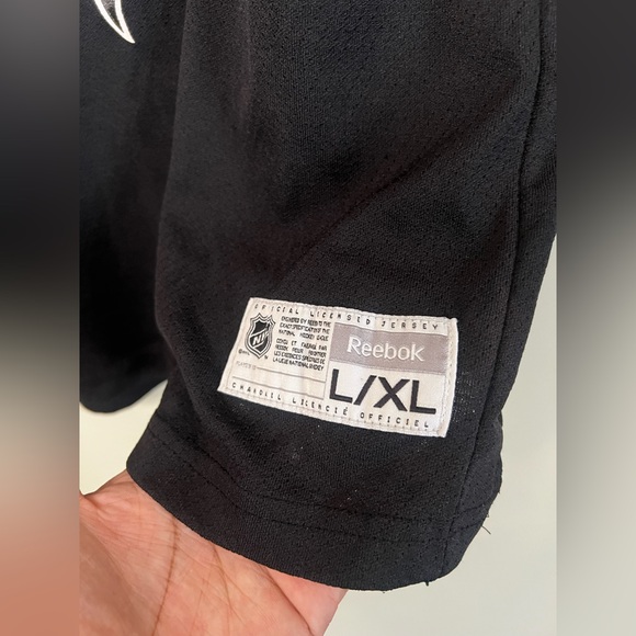 Vintage Reebok San Jose Sharks NHL Hockey Jersey Size Youth L / XL *FLAWS* - Picture 6 of 9